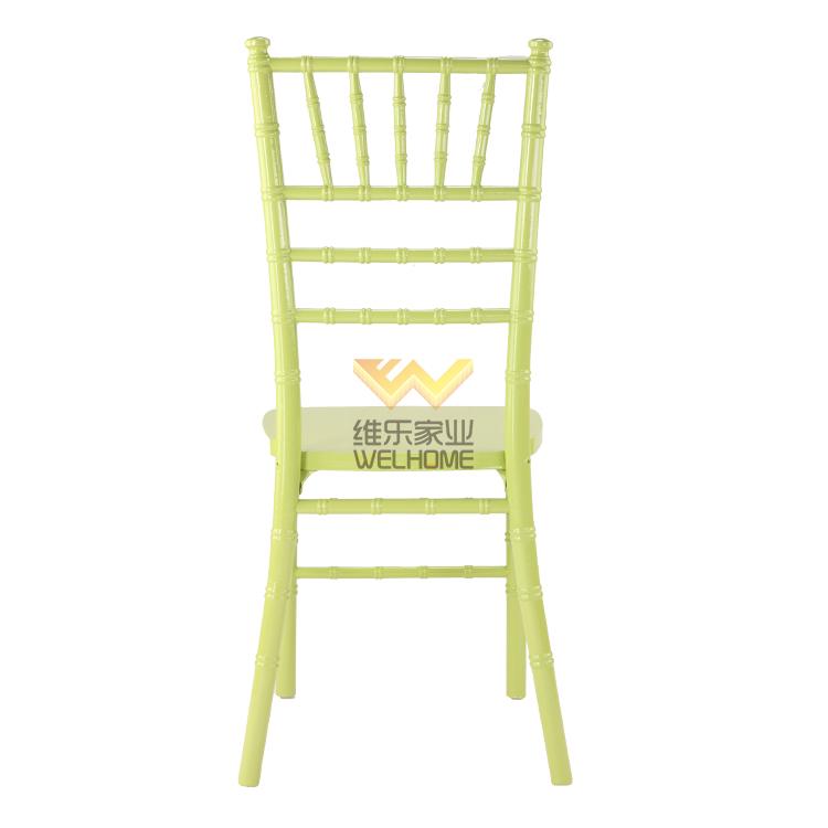 Green wooden chiavari chair for wedding/event